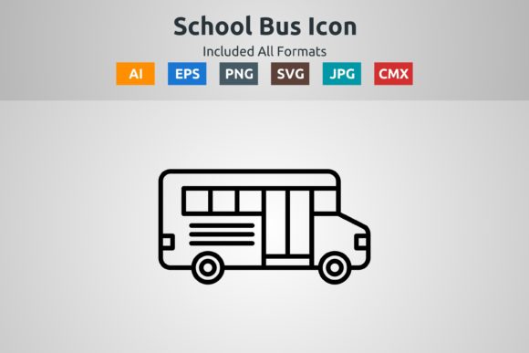 Review: School Bus Vector Outline Icon for Embroidery