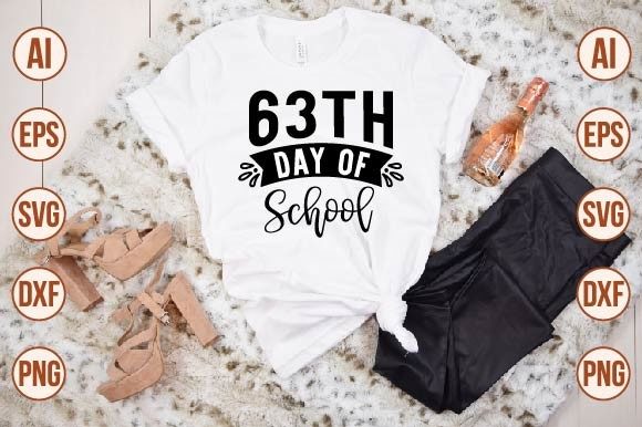 Reviewing the 63th Day of School Embroidery Design