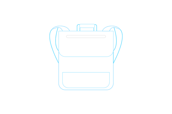 School Backpack Icons: Graphics Review