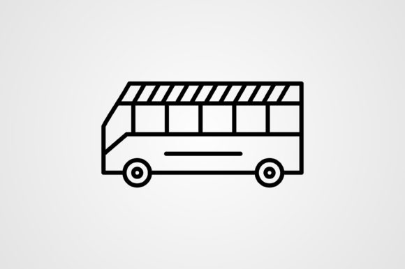 School Bus Line Icon: Graphics & Icons Review