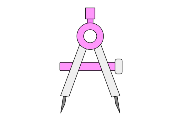 School Compass Tool Fill Line Icon-95 Graphics and Icons