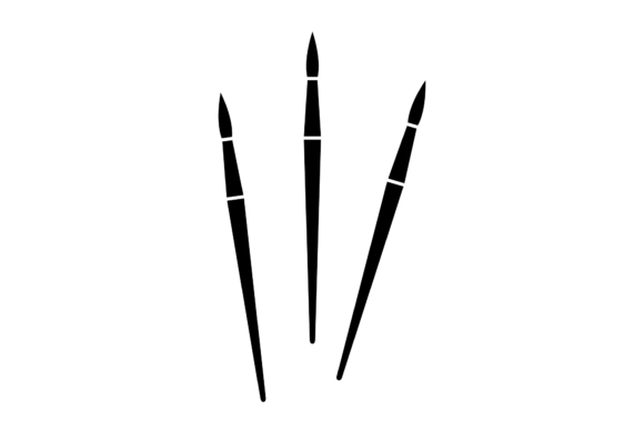 School Paint Brush Solid Icon-148: Essential Graphics & Icons