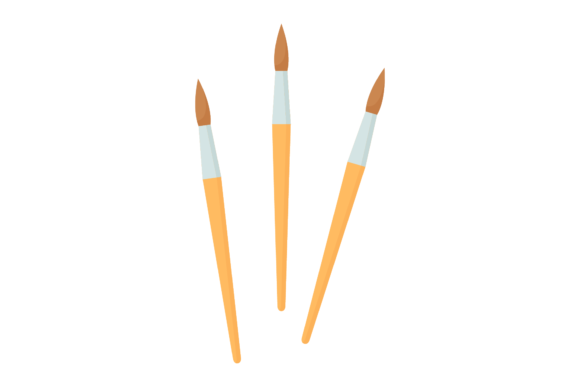 School Paint Brush Vector-124 Graphics & Illustrations