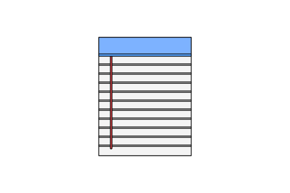 School Paper Note Fill Line Icon-209 Graphics and Icons Review