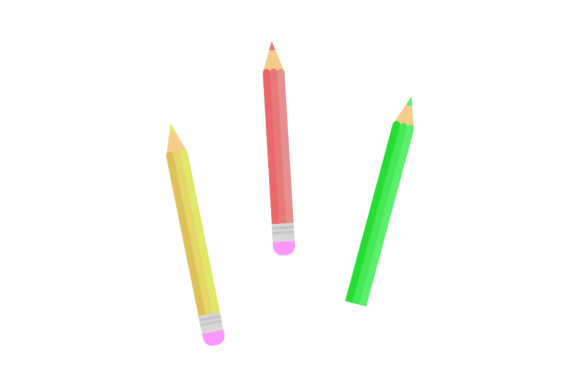 School Pencil Color Vector-84: Graphics & Illustrations