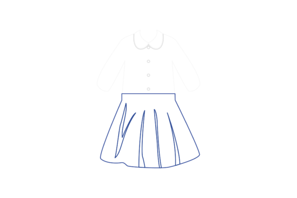 School Uniform Color Line Icon-240: Graphics & Icons